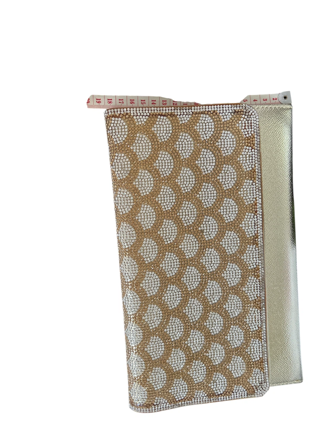 Gold Beaded Clutch with Chain Strap - photo 4