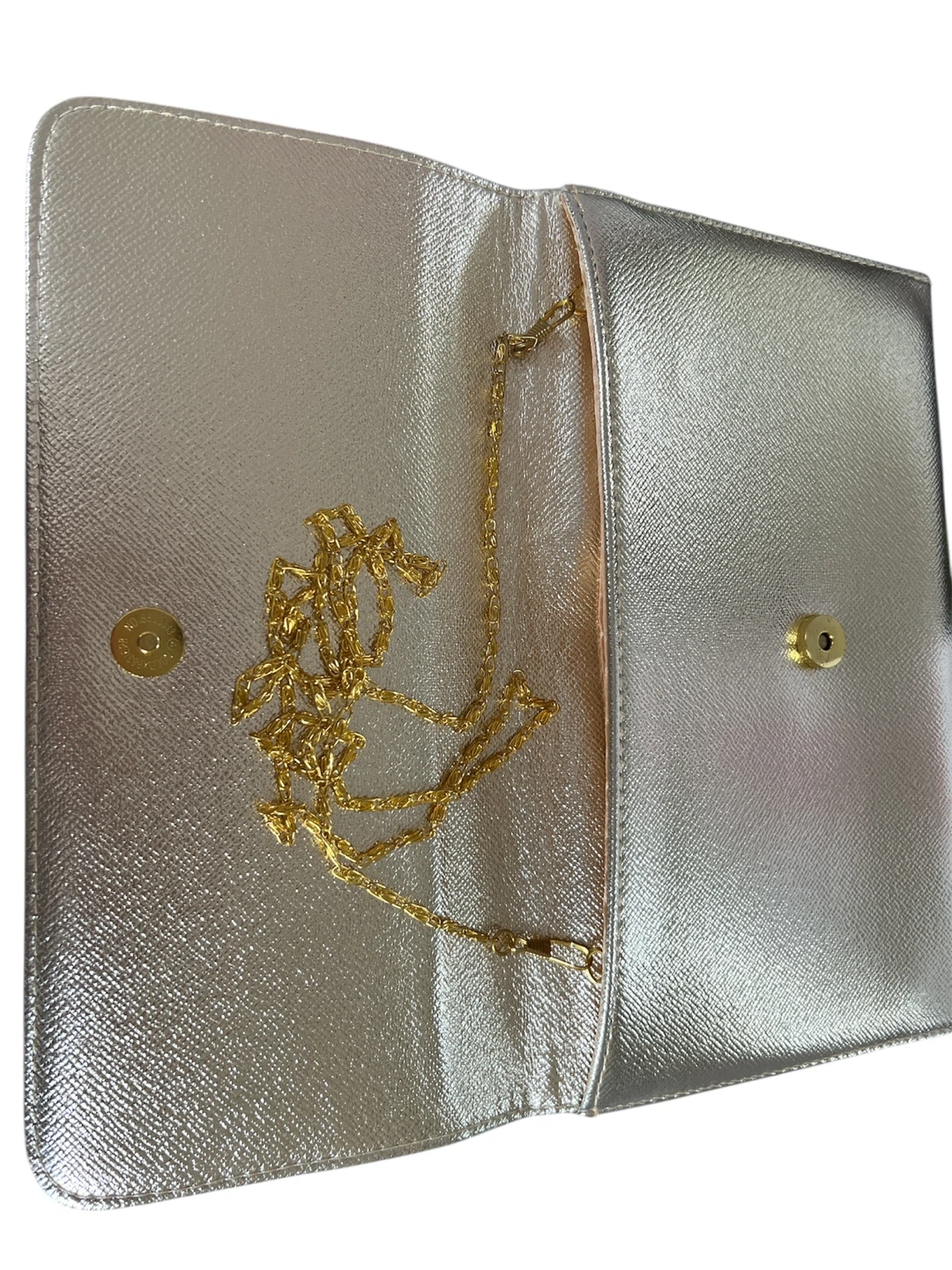 Gold Beaded Clutch with Chain Strap - photo 3