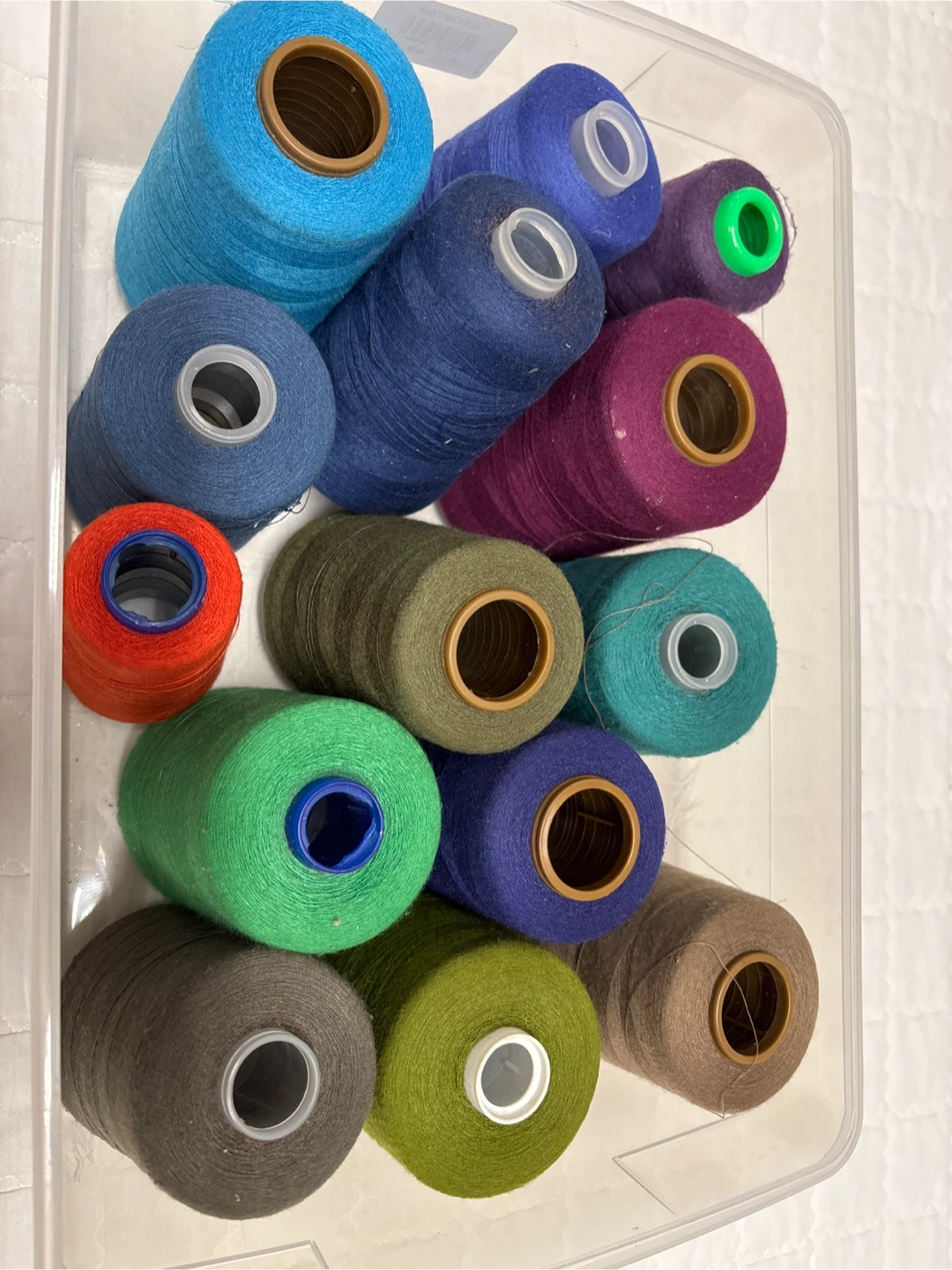 Lot of Sewing Thread Spools