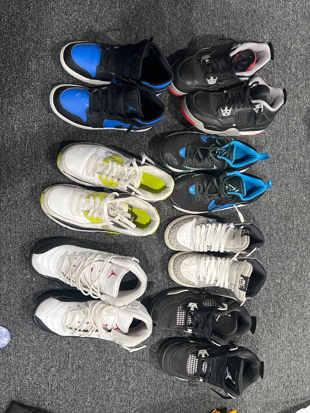 Assorted Nike & Jordan Sneakers boys 3.5 to 5.5 y