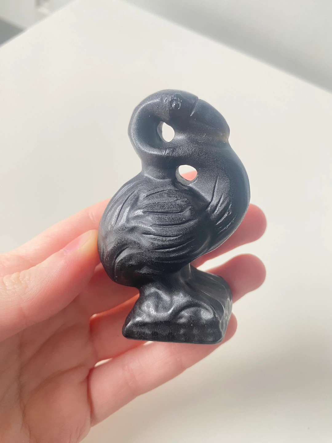 Obsidian Crystal Flamingo - photo 2
