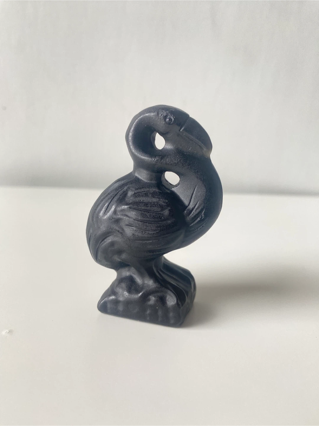 Obsidian Crystal Flamingo