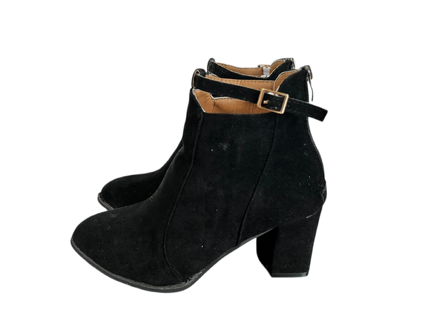 Black Ankle Boots, Size 39
