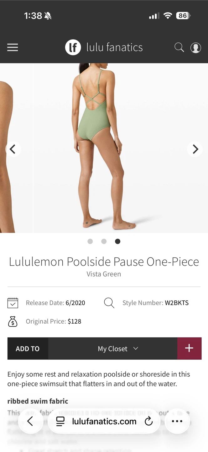 Lululemon Poolside Pause One-Piece Swimsuit - photo 5