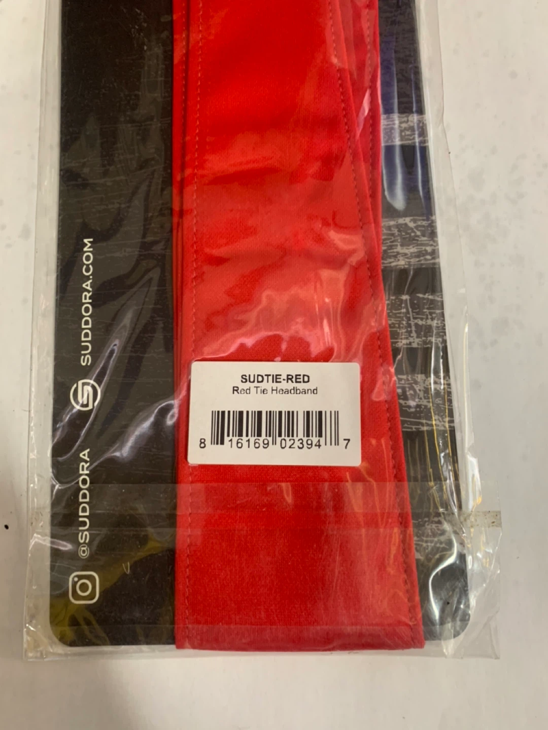 New Suddora Red Tie Headband - Unisex - photo 3