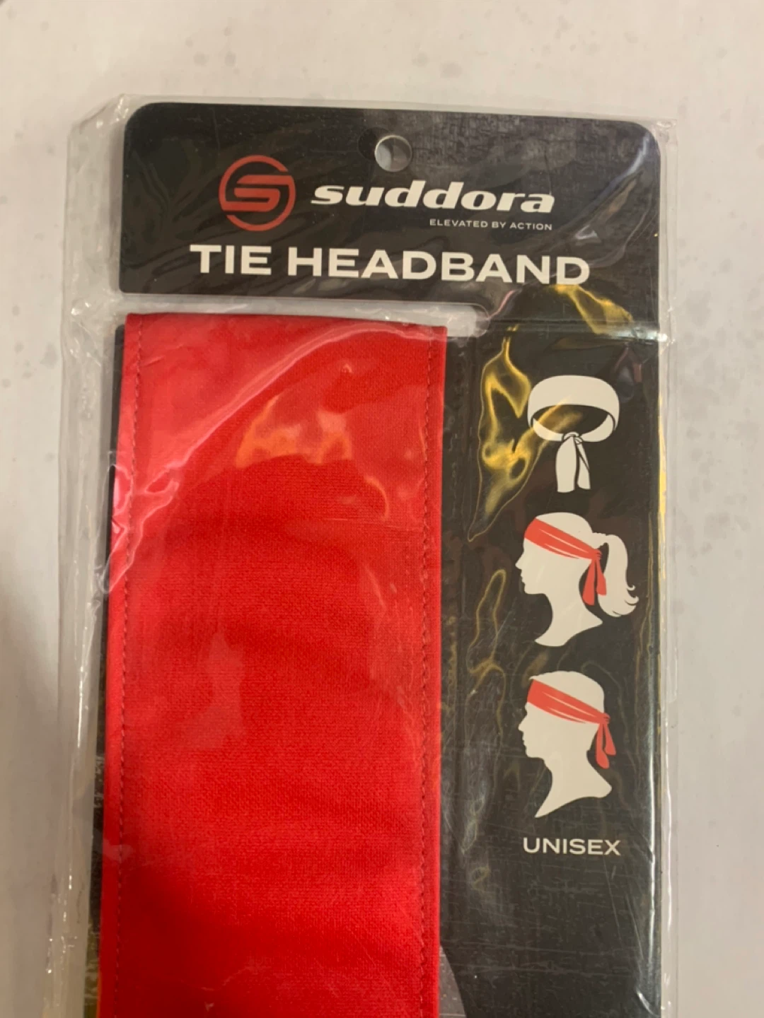 New Suddora Red Tie Headband - Unisex