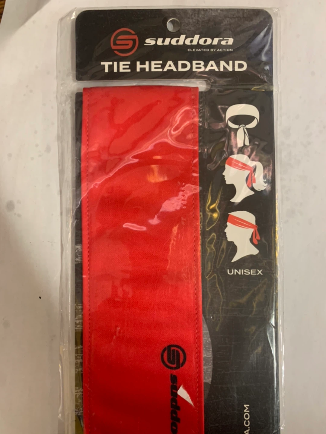 New Suddora Red Tie Headband - Unisex - photo 4