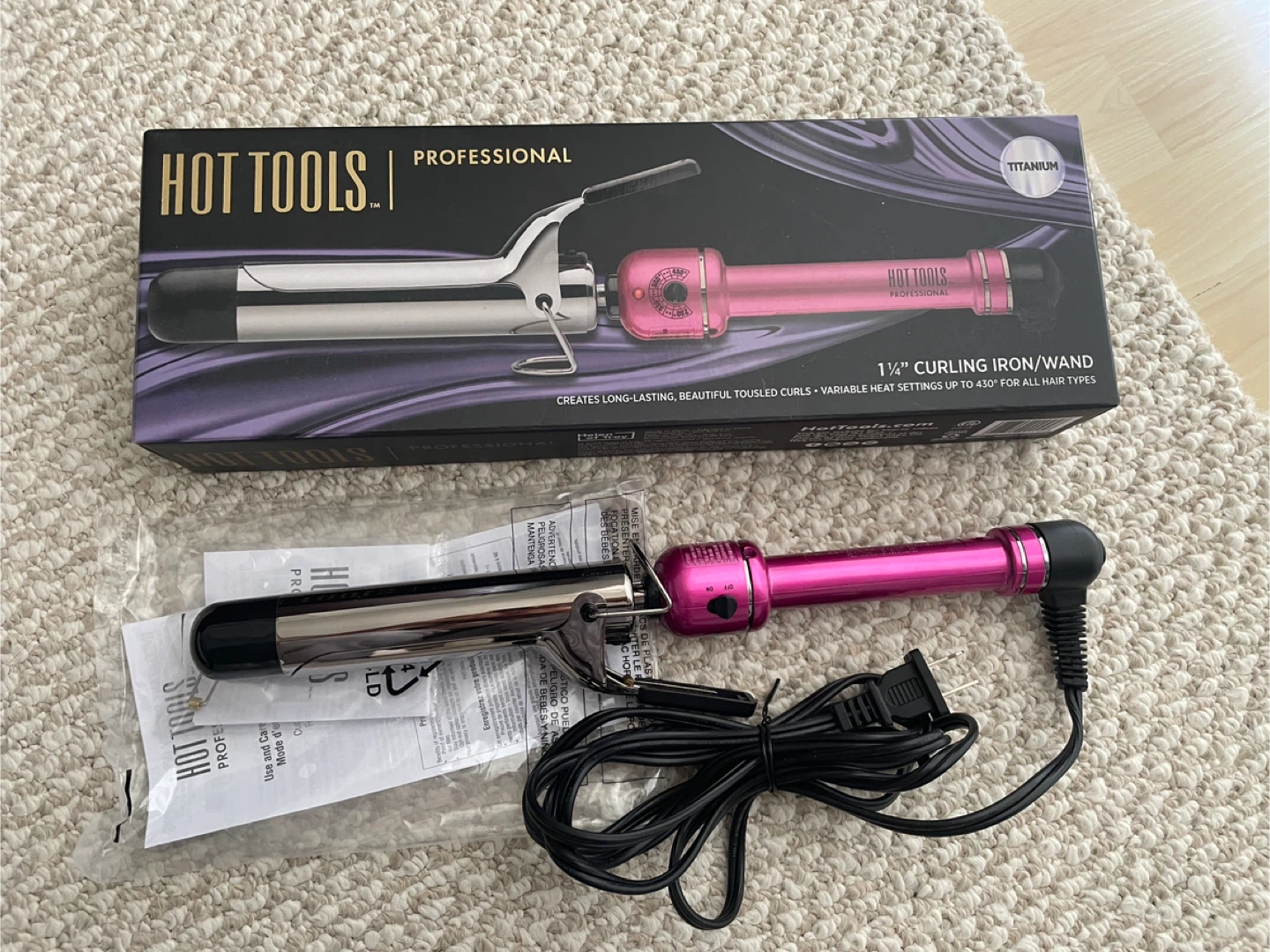 Hot Tools Professional 1 1/4" Curling Iron/Wand
