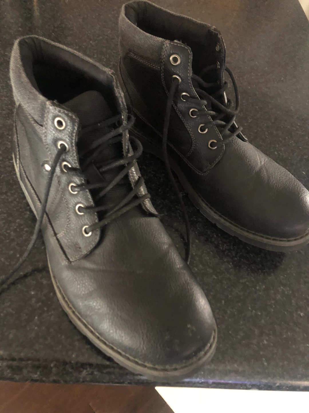 Hillside Hall-Way Black Boots - Size 9M