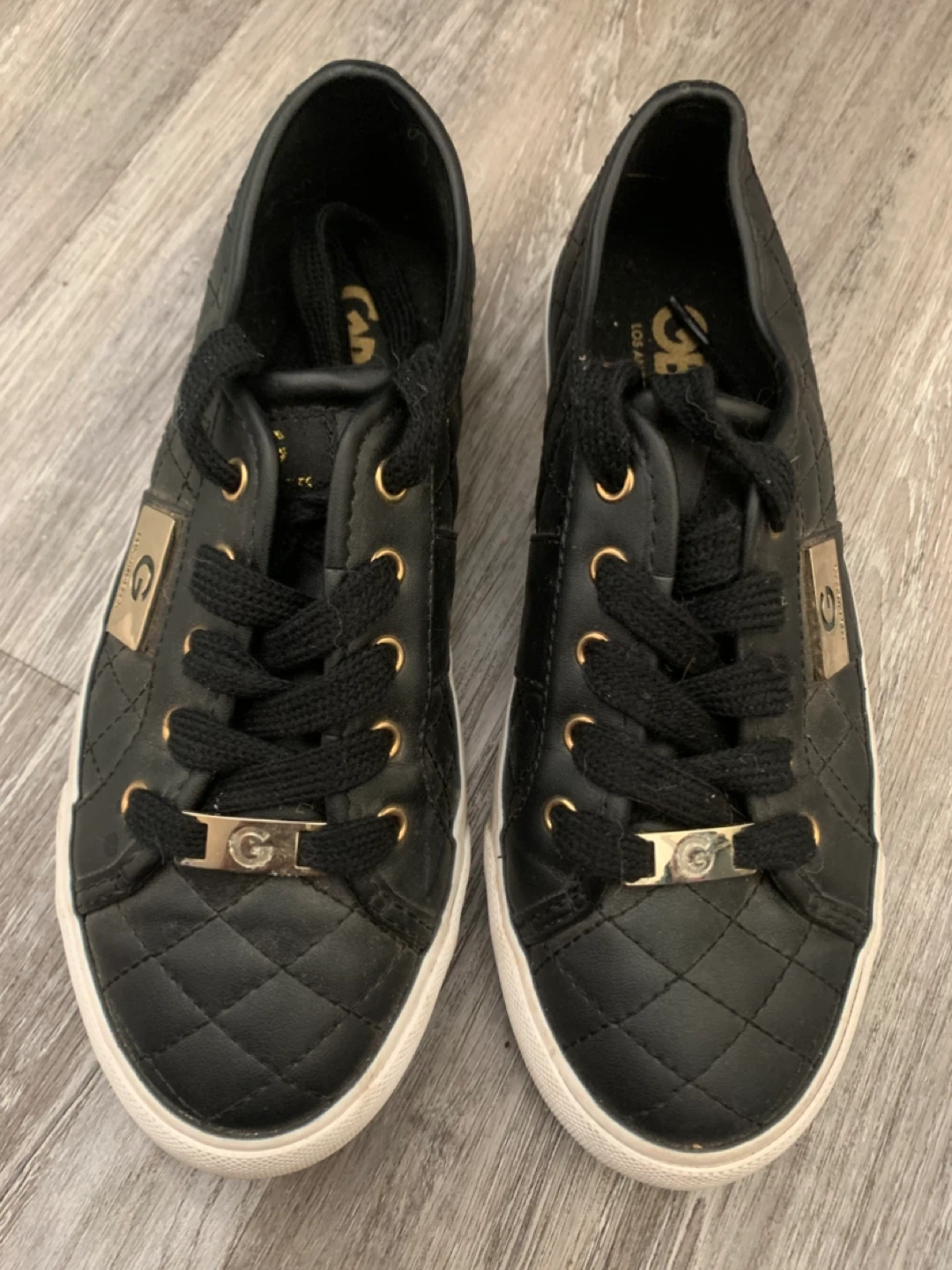 Guess Black Quilted Sneakers - Size 6 - photo 2