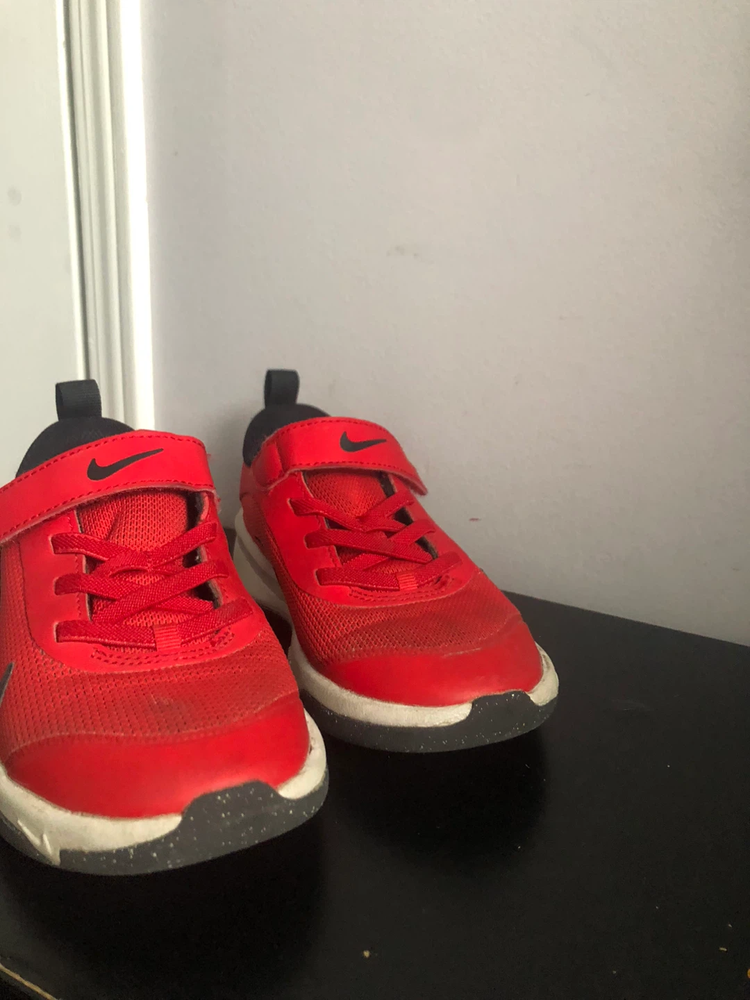 Nike Kids' Red Sneakers size us 12 c - photo 2