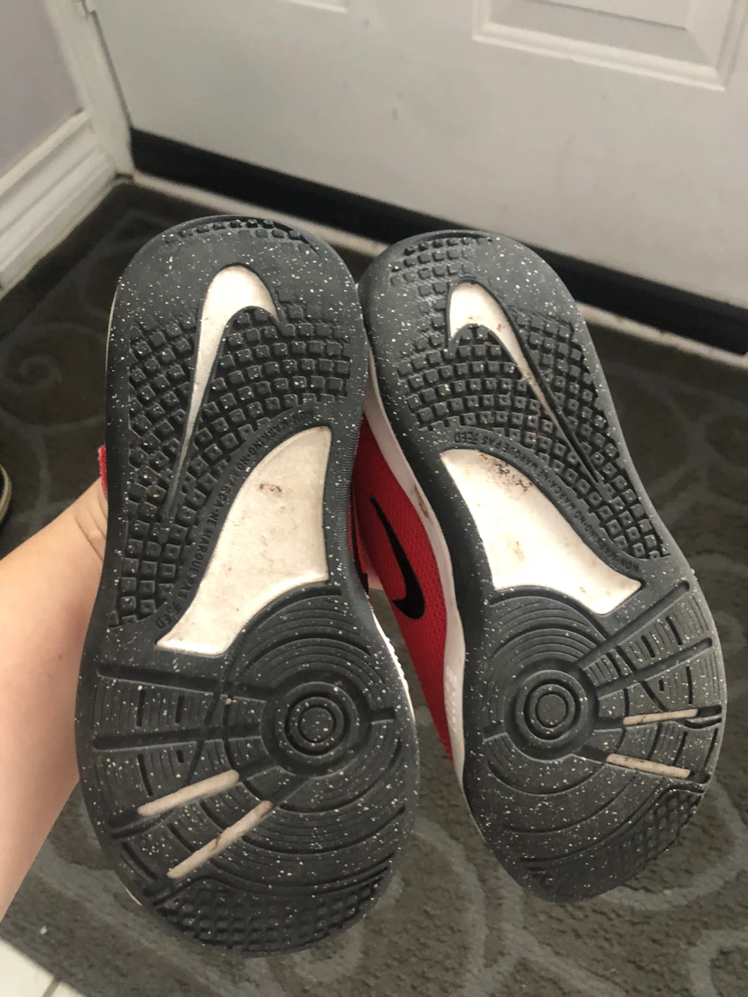 Nike Kids' Red Sneakers size us 12 c - photo 5