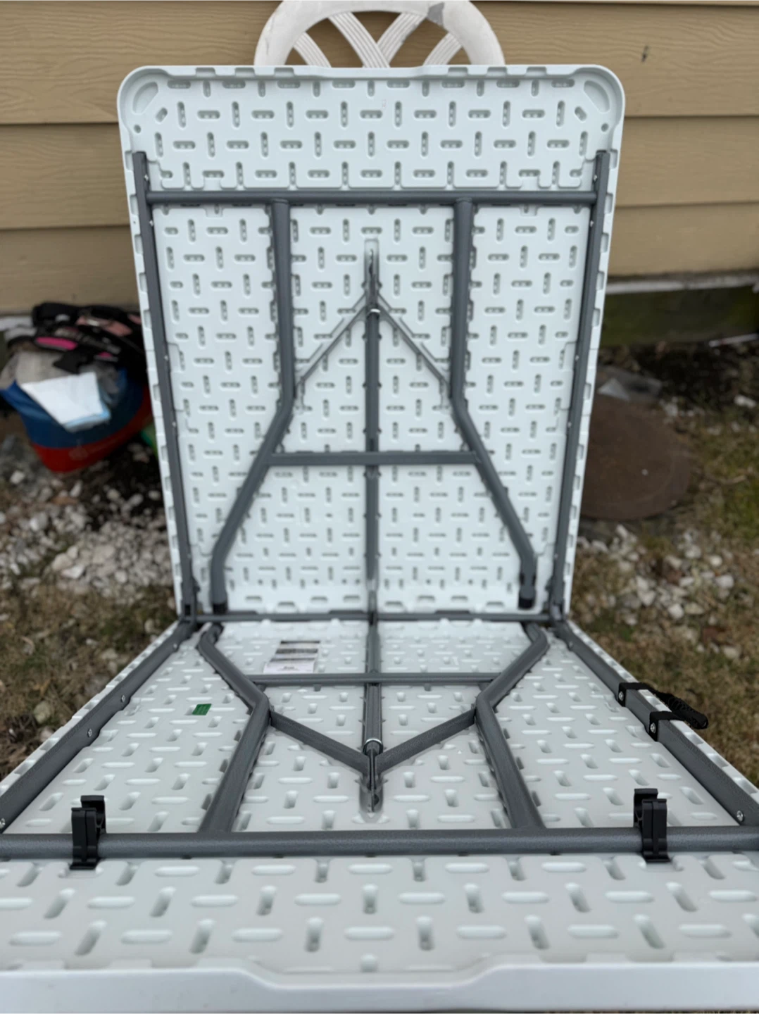 White Folding Table - photo 3