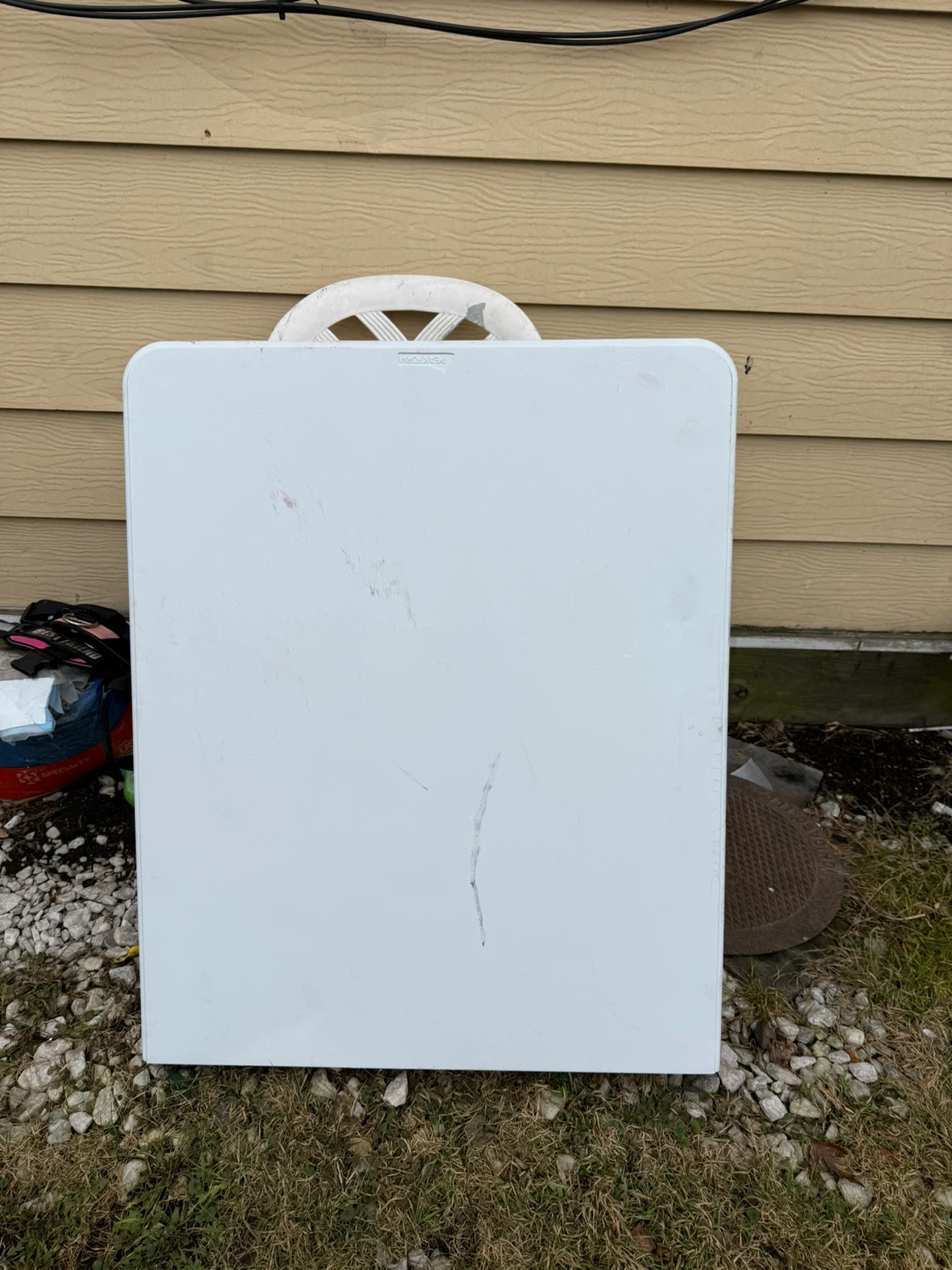 White Folding Table
