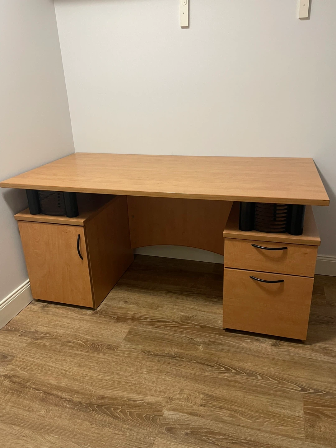 Wooden Desk with Drawers