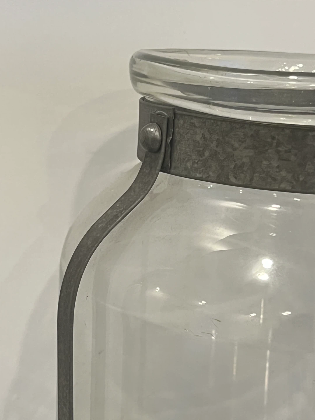 Vintage Pottery Barn Fresca Galvanized Rim Hurricane - photo 2