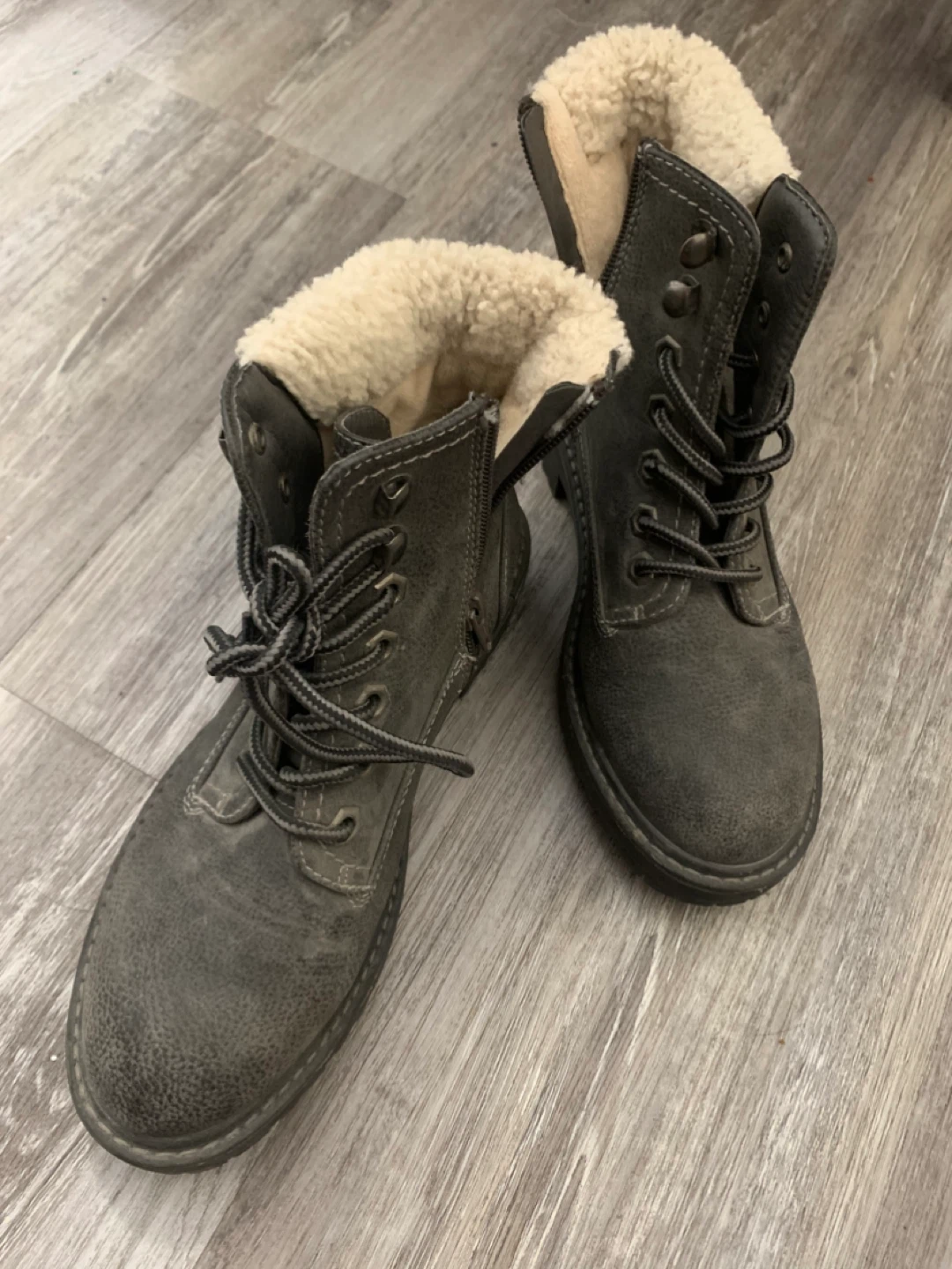 Grey Winter Boots - Size 6 - photo 2