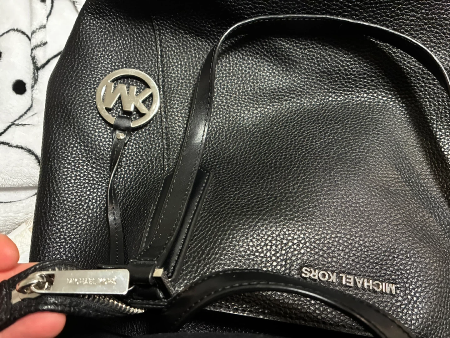 Michael Kors Black Leather Tote Bag
