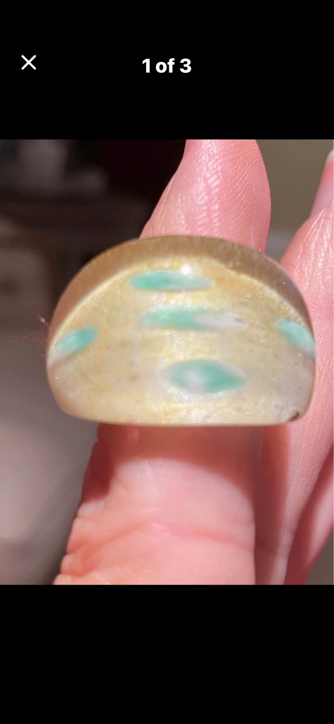 💛Murano Glass Gold Ring