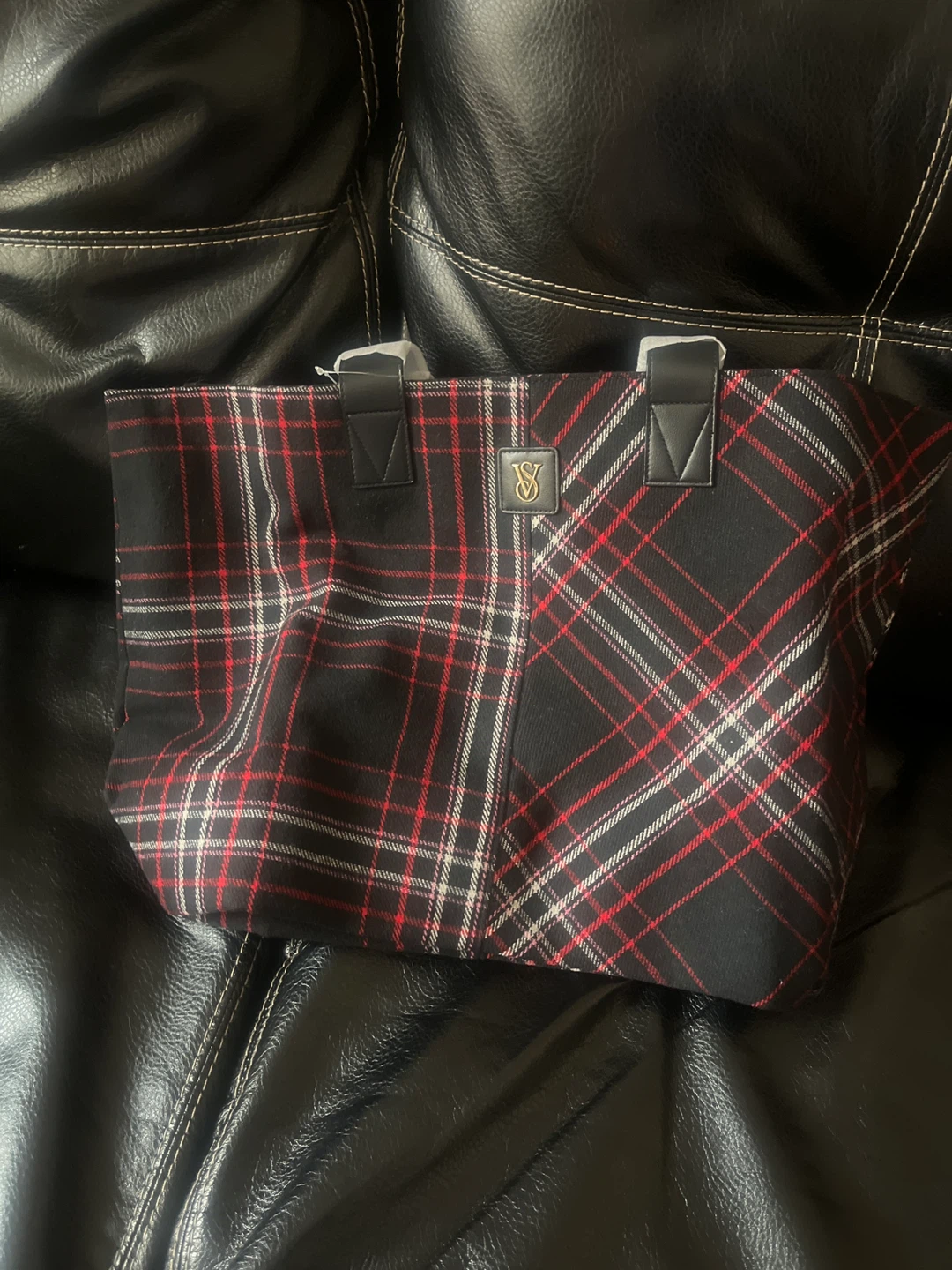 Victoria's Secret Plaid Tote Bag