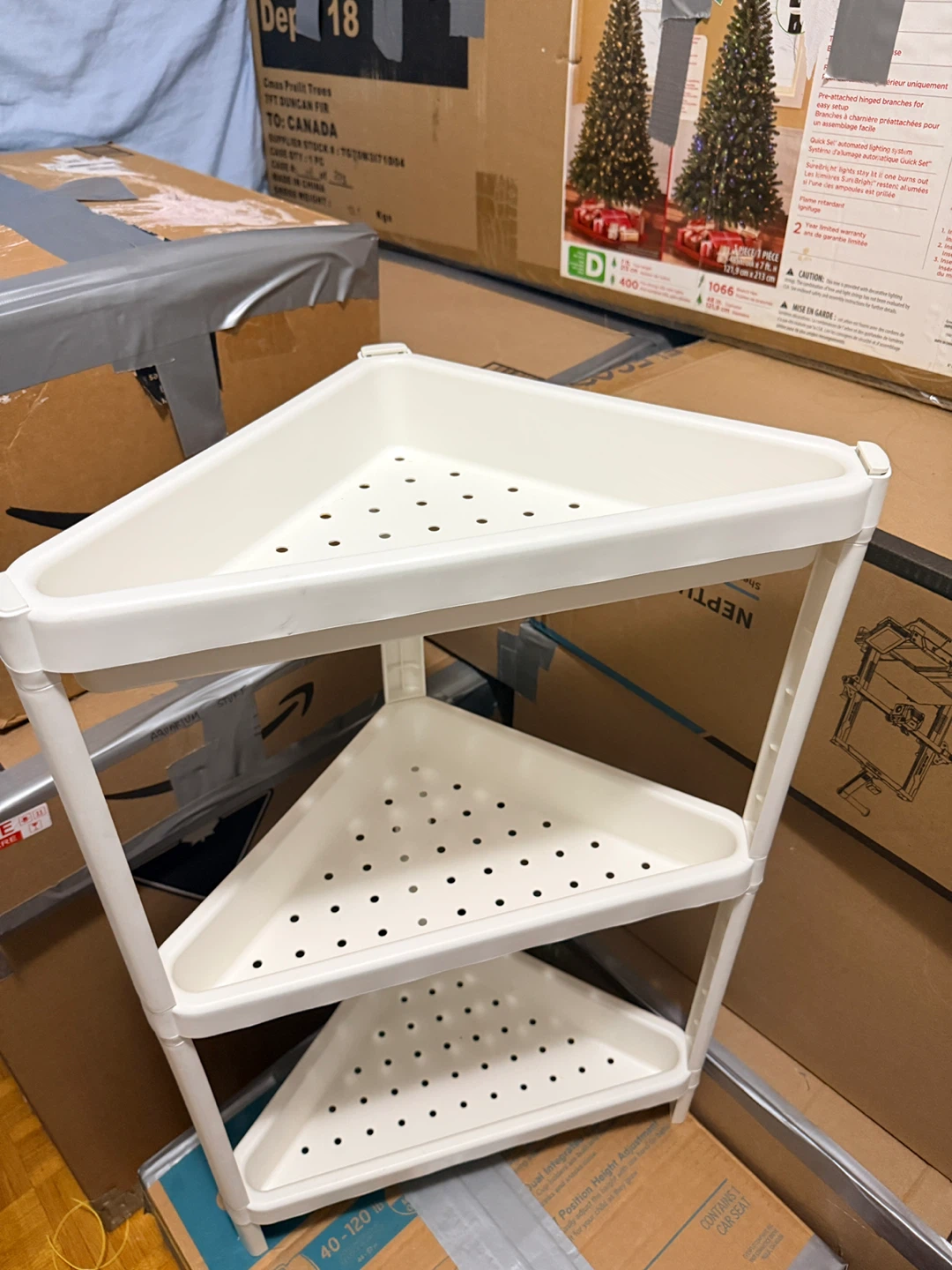 White Corner Shelf