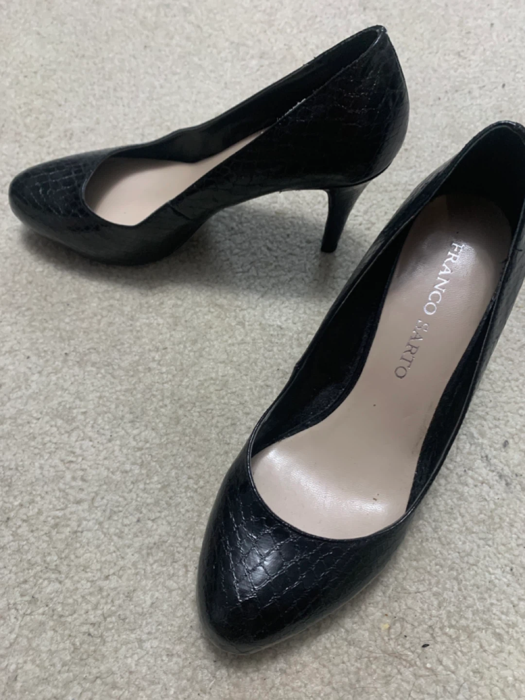 Franco Sarto Black Heels