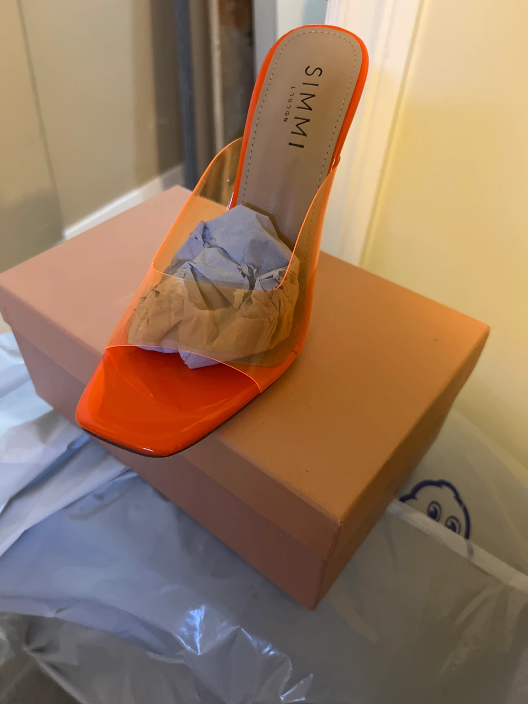 SIMMI London Orange Heels, Size 6 - photo 2