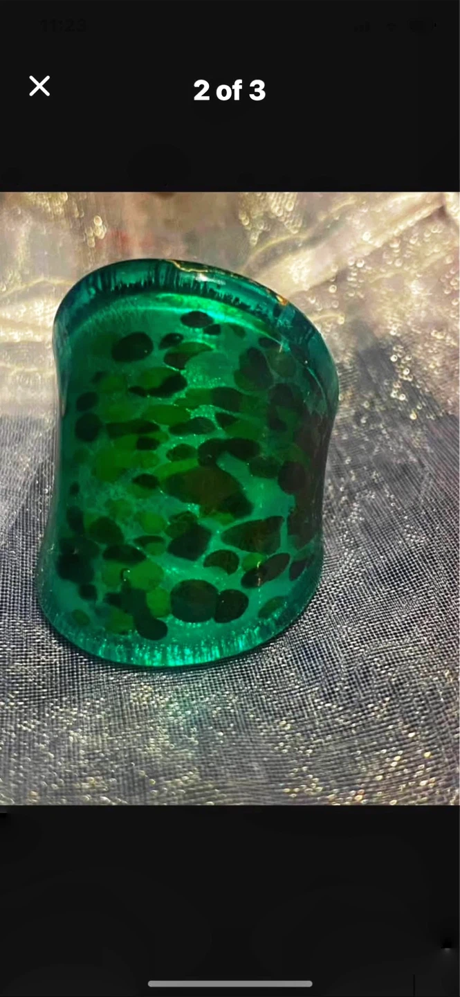 💚Murano Glass Green Ring