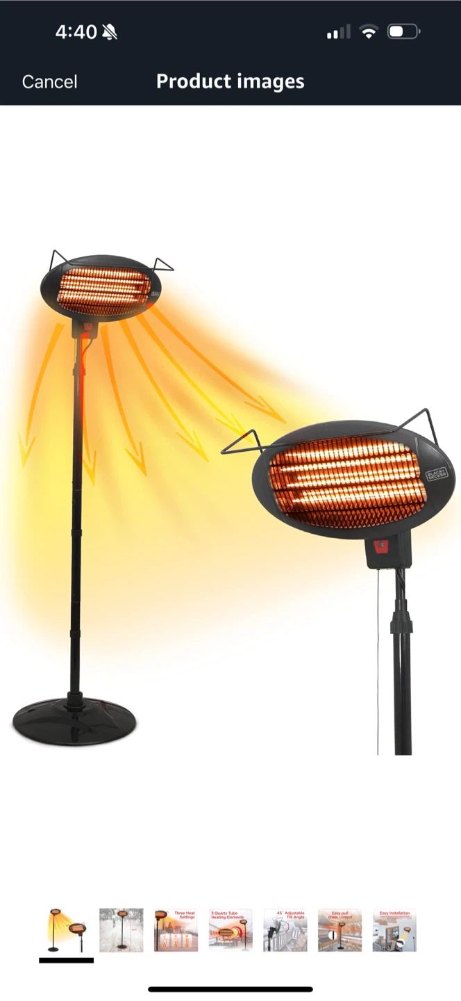 New Black+Decker Outdoor Patio Heater - photo 2