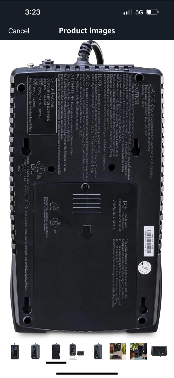 CyberPower EC650LCD Battery Backup - 650VA - photo 4