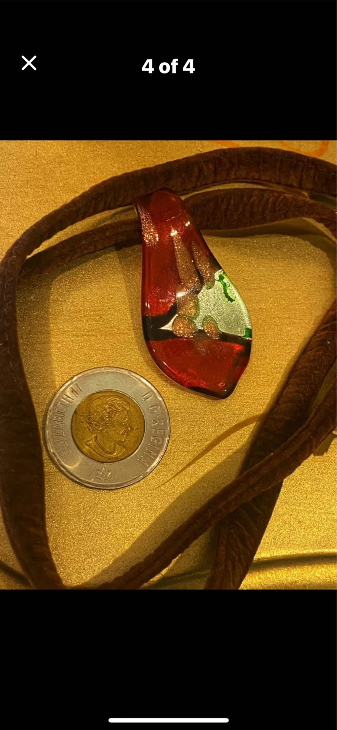 ✨Unique Handmade Murano Glass Pendant Necklace - photo 4