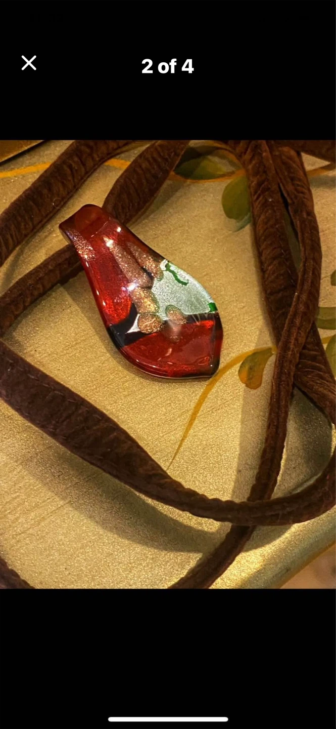 ✨Unique Handmade Murano Glass Pendant Necklace - photo 2