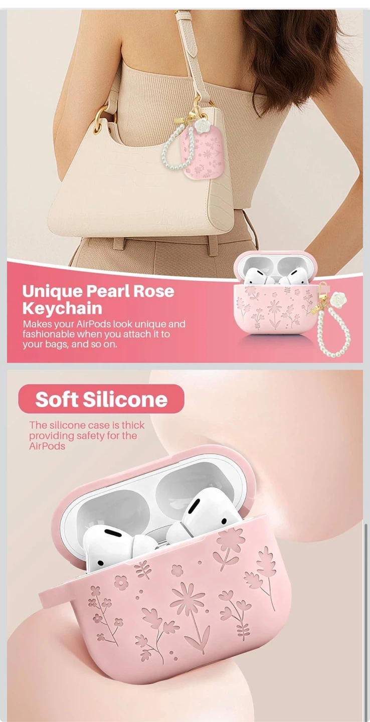 Airpods Pro 3 Case + Cleaning Pen Set - Pink - photo 4