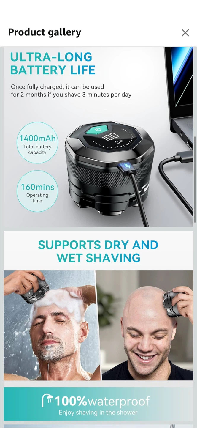 Kensen Series S15 6D Bald Head Shaver - photo 2