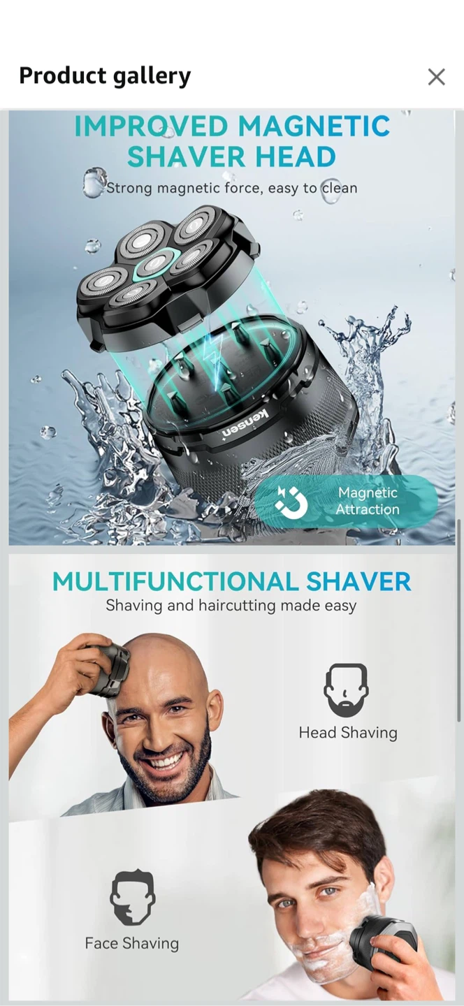 Kensen Series S15 6D Bald Head Shaver - photo 3