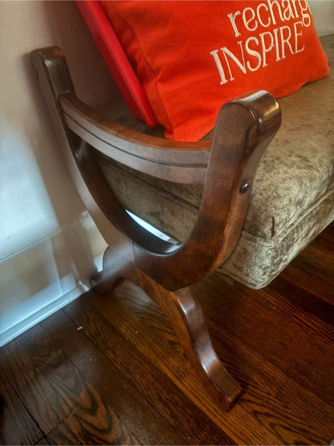 "🧡" Upholstered Bench with Wooden Frame - photo 2