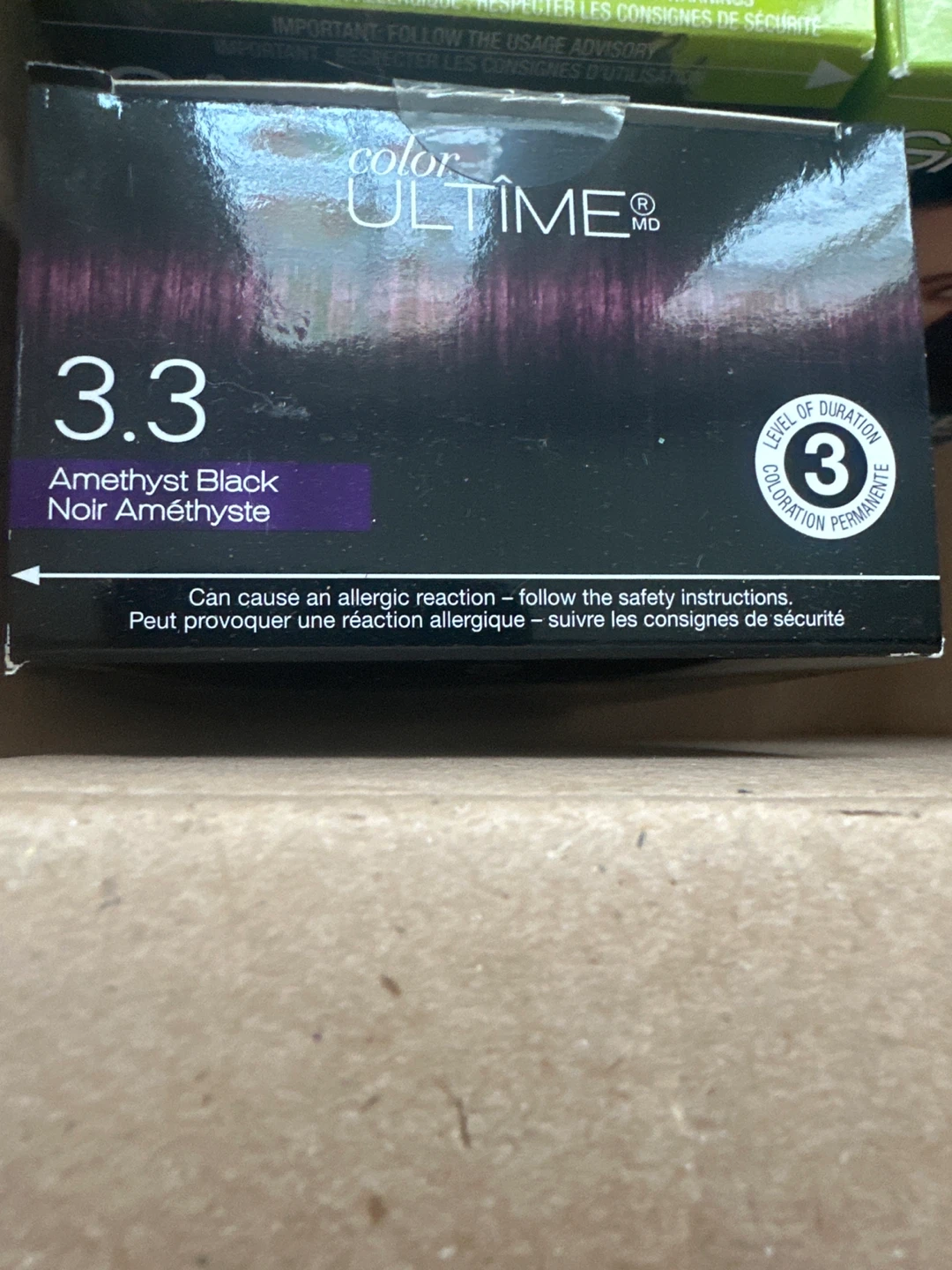 Color Ultime 3.3 Amethyst Black Hair Dye