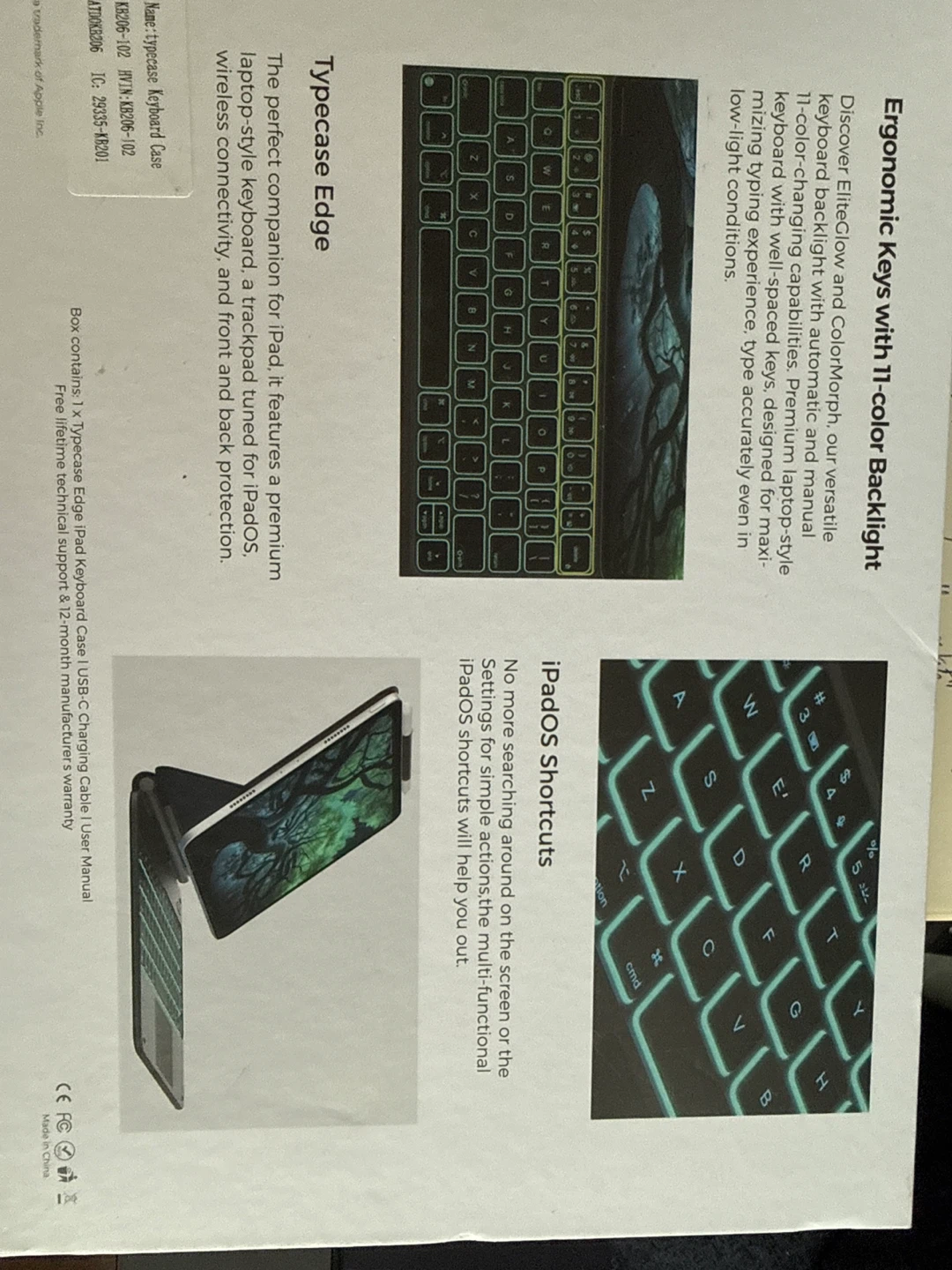 Typecase Edge iPad 10th Gen Keyboard Case - photo 2
