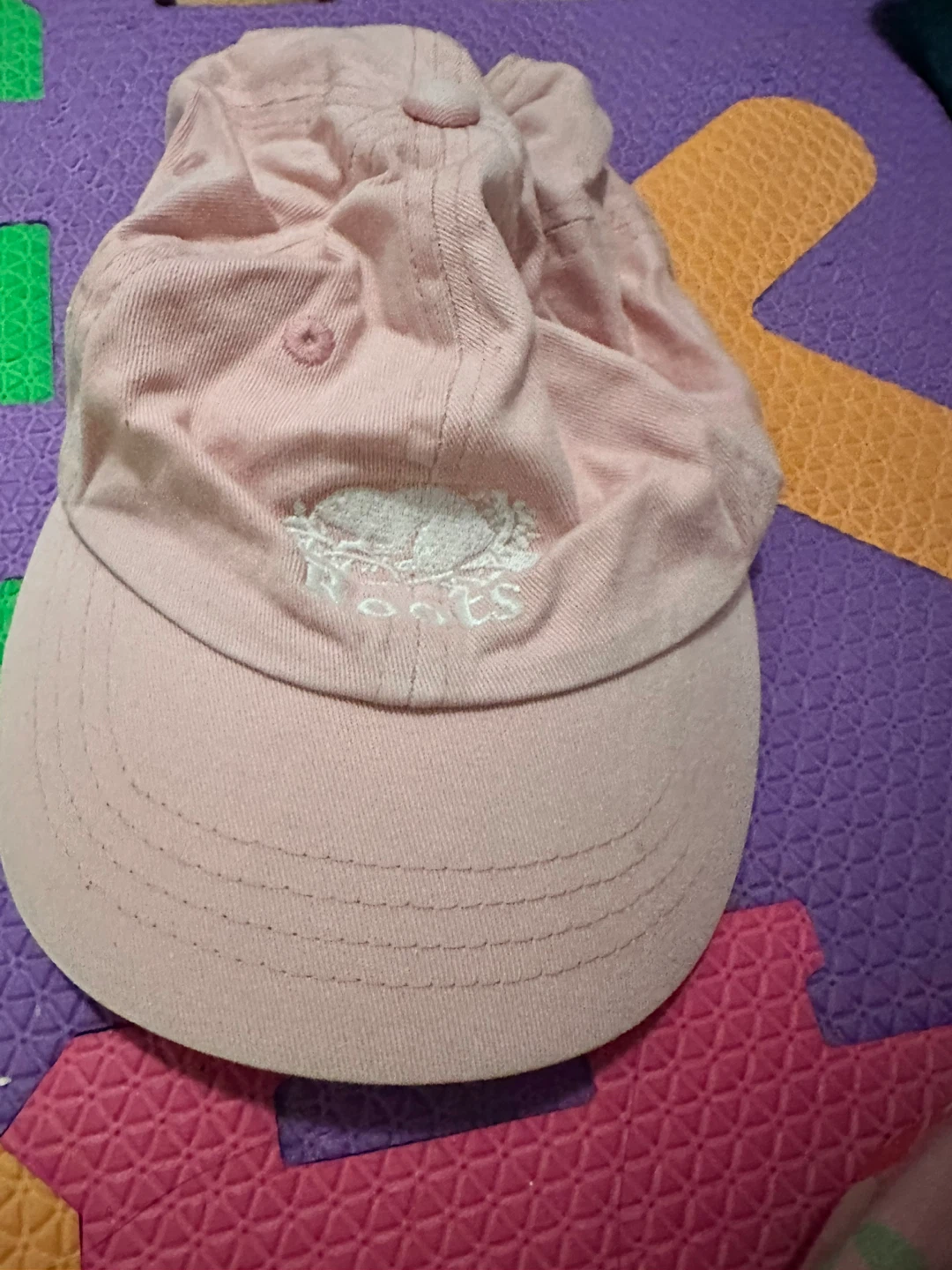 Roots Pink Cap for girl