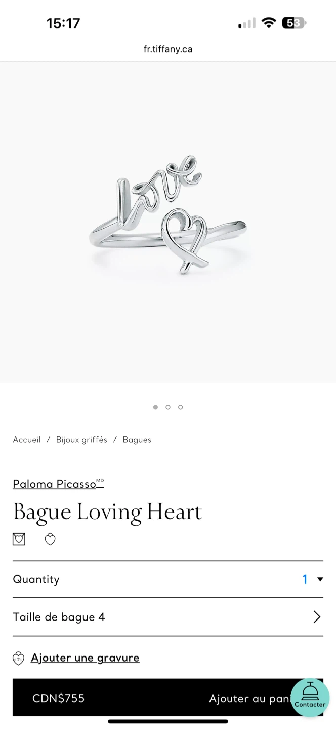 Tiffany & Co. Paloma Picasso Loving Heart Ring - photo 2