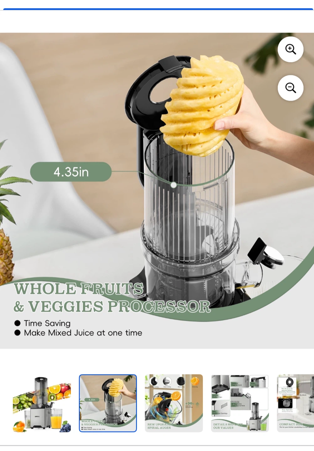 Whall Slow Juicer ZM1913M - Like New! - photo 2