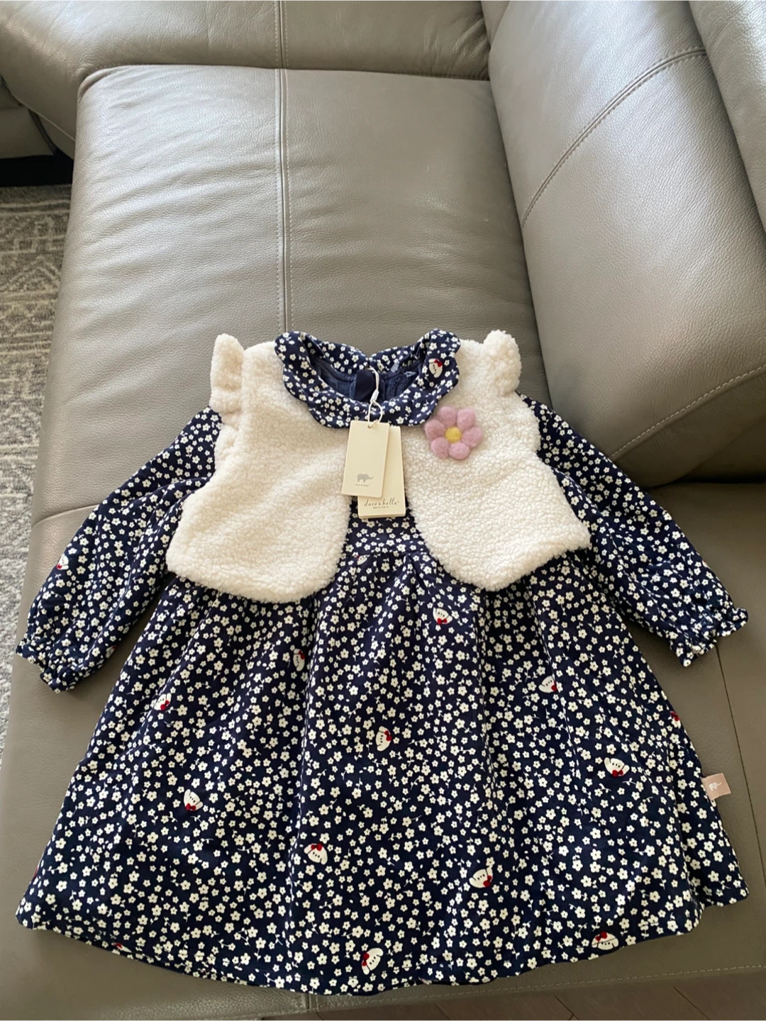 NEW Dave & Bella Dress with Vest - Size 4-5 years
