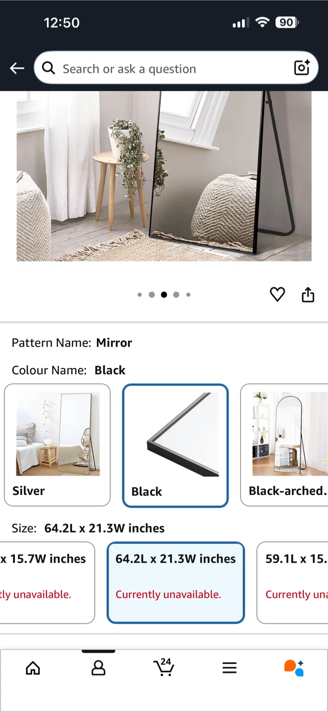 Large Mirror 64.2" x 21.3" - photo 4