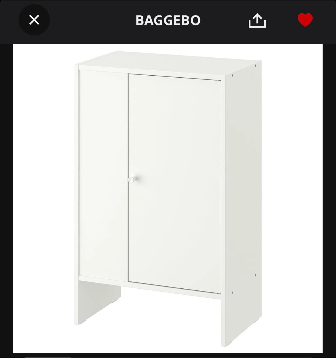 IKEA BAGGEBO White Cabinet (1 or 2) - photo 4