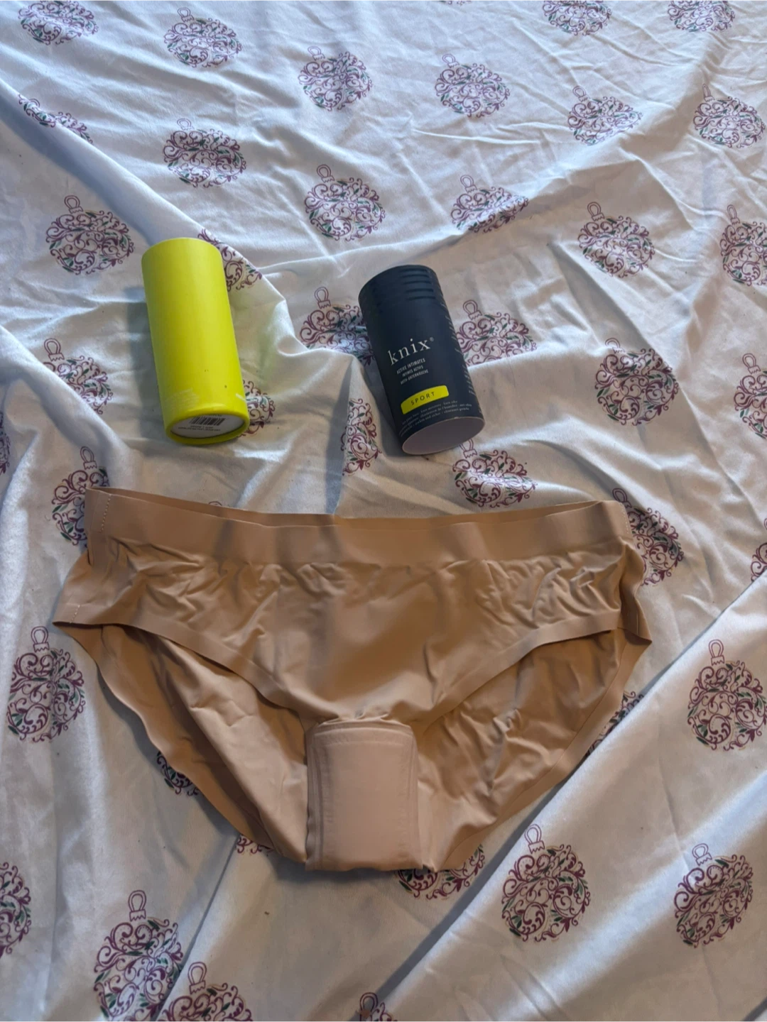 Knick Sport Leak Proof Bikini - Beige, Size L - photo 2