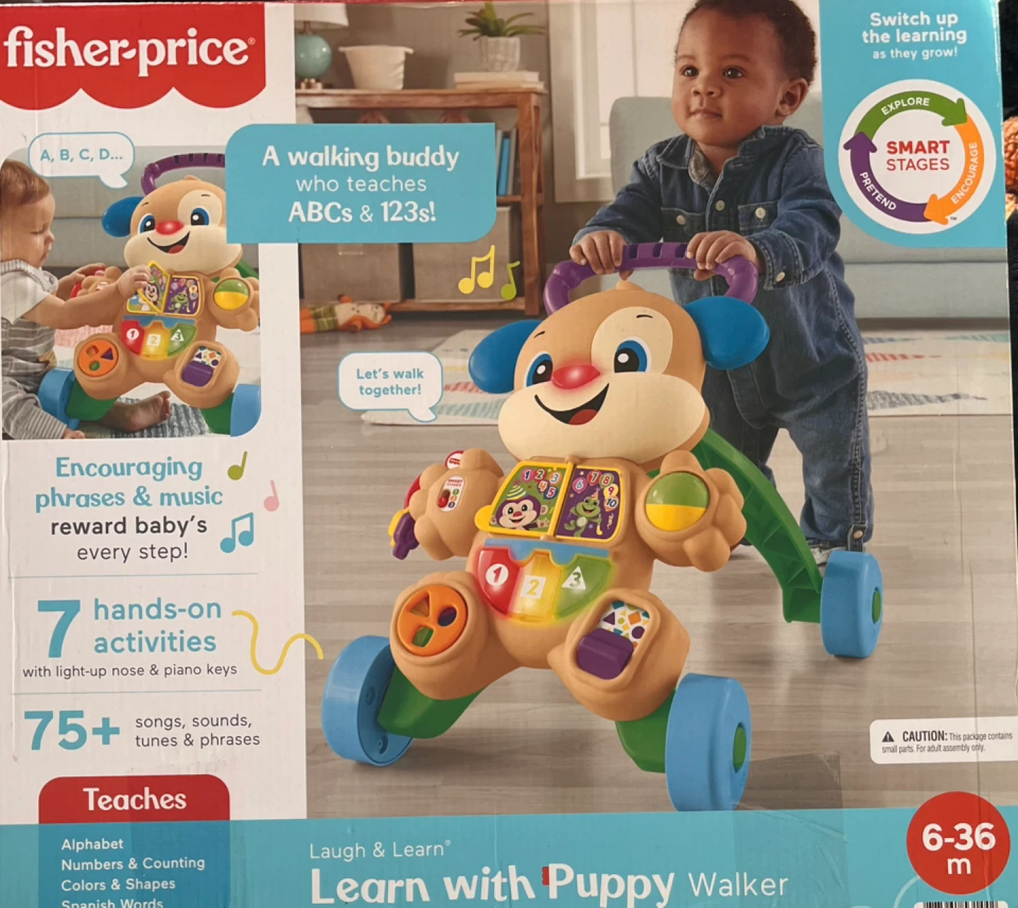 New - Fisher-Price Laugh & Learn Smart Stages Puppy Walker - photo 4