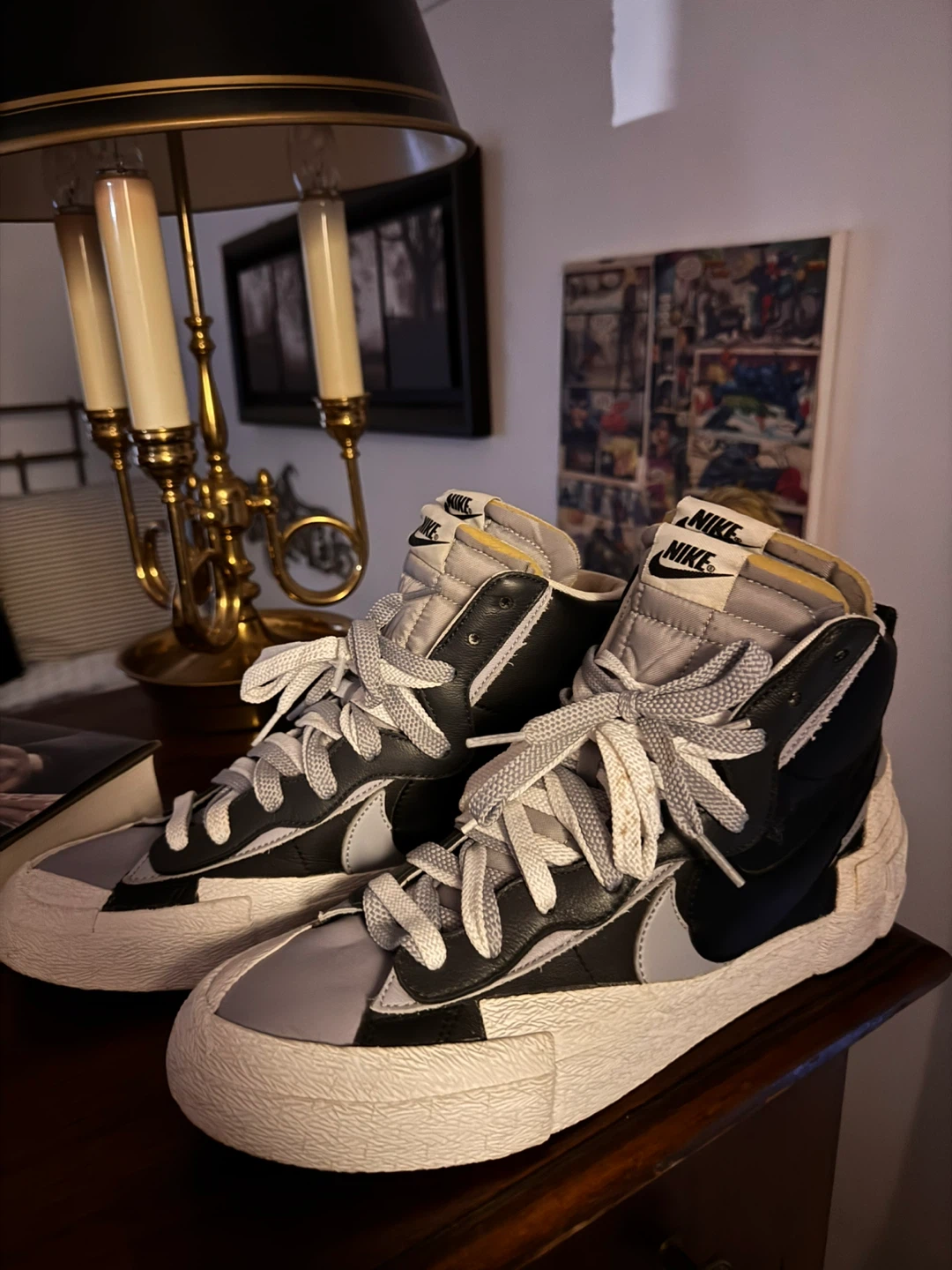 Nike SACAI Blazer Mid Sneakers – Men’s Size 10.5 (Like New) - photo 3