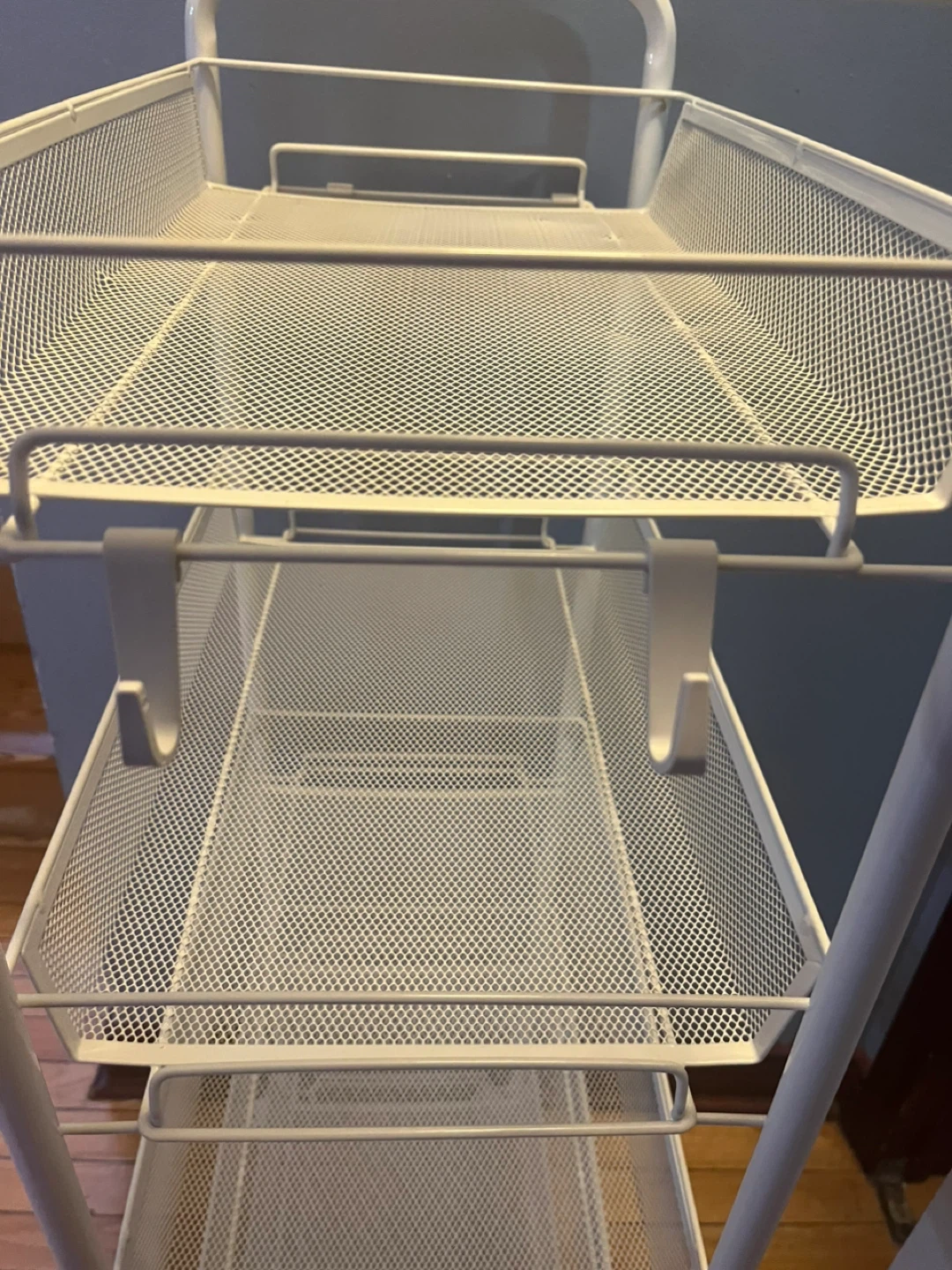 White Rolling Storage Cart - photo 4