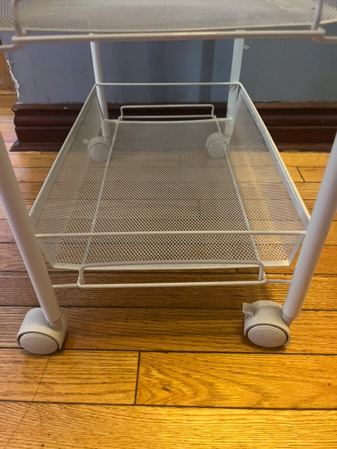 White Rolling Storage Cart - photo 5