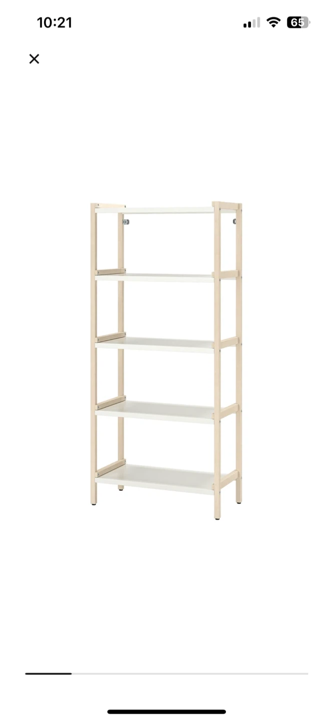 IKEA IVAR Shelf Unit, 27 1/2x13 3/8x60 5/8 "